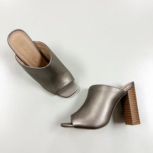 Heels Mule from Fashion Focus - S012-2 Pewter